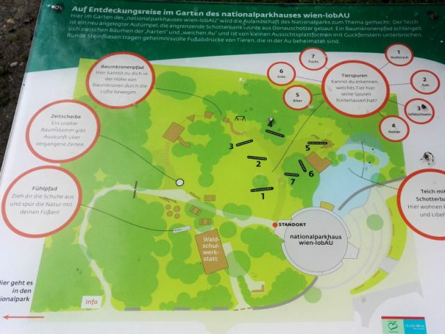 Nationalpark Lobau Übersichtskarte